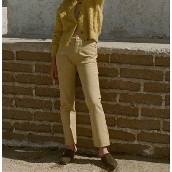 Doen Denim - Doên | NWT Diana Straight Leg Jeans in Palomino Mustard Yellow 29